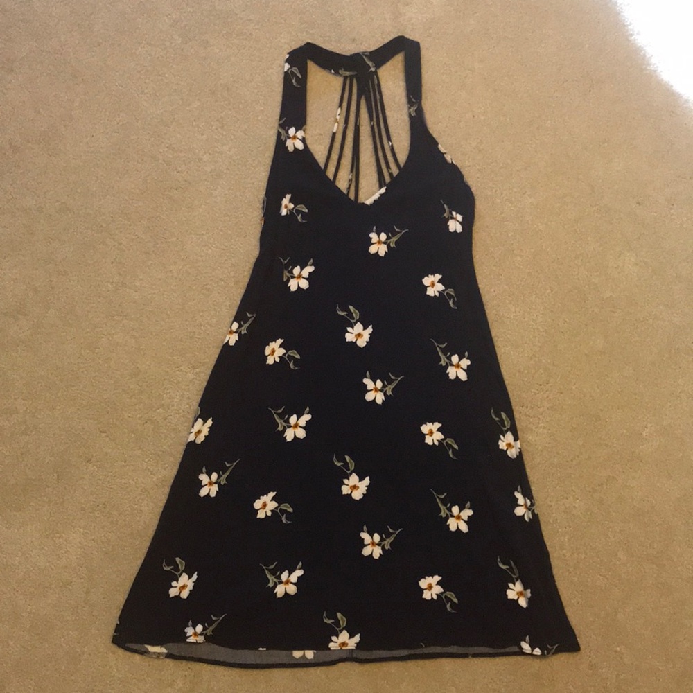 Blue floral dress